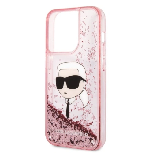 Buy Karl Lagerfeld KLHCP14XLNKHCP Apple iPhone 14 Pro Max pink hardcase Glitter NFT Karl Head - KLD1251 - {ean13} - Home Screen Store Europe