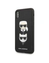 Kup Etui Karl Lagerfeld KLHCPXSAKICKCBK Apple iPhone XS/X czarny/black hardcase Saffiano Ikonik Karl&Choupette Head - KLD1252 - {ean13} - Sklep Home Screen