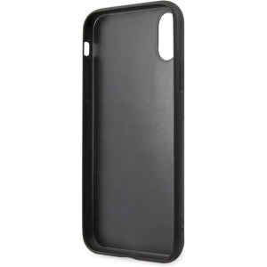 Kup Case Karl Lagerfeld KLHCPXSAKICKCBK Apple iPhone XS/X schwarz/black Hardcase Saffiano Ikonik Karl&Choupette Head - KLD1252 - {ean13} - Sklep Home Screen