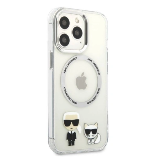 Buy Karl Lagerfeld KLHMP13LHKCT Apple iPhone 13 Pro hardcase transparent Karl & Choupette Aluminium Magsafe - KLD1253 - {ean13} - Home Screen Store Europe