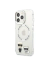 Buy Karl Lagerfeld KLHMP13XHKCT Apple iPhone 13 Pro Max hardcase transparent Karl & Choupette Aluminium Magsafe - KLD1254 - {ean13} - Home Screen Store Europe