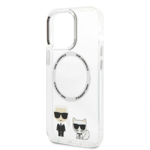 Buy Karl Lagerfeld KLHMP13XHKCT Apple iPhone 13 Pro Max hardcase transparent Karl & Choupette Aluminium Magsafe - KLD1254 - {ean13} - Home Screen Store Europe