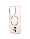 Buy Karl Lagerfeld KLHMP14LHNKCIP Apple iPhone 14 Pro hardcase pink IML NFT Karl&Choupette Magsafe - KLD1255 - {ean13} - Home Screen Store Europe