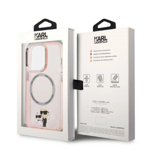 Kup Etui Karl Lagerfeld KLHMP14LHNKCIP Apple iPhone 14 Pro hardcase rózsaszín/pink IML NFT Karl&Choupette Magsafe - KLD1255 - {ean13} - Sklep Home Screen