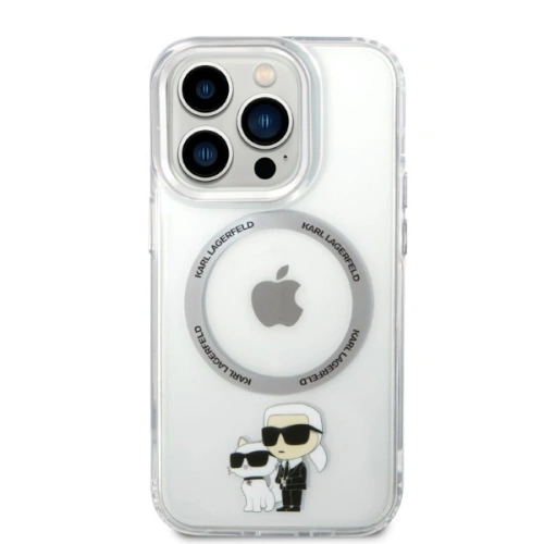 Kup Etui Karl Lagerfeld KLHMP14LHNKCIT Apple iPhone 14 Pro hardcase transparent IML NFT Karl&Choupette Magsafe - KLD1256 - {ean13} - Sklep Home Screen