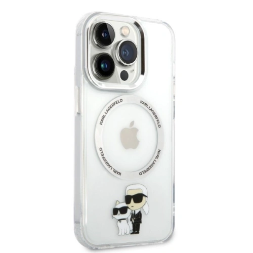 Kup Etui Karl Lagerfeld KLHMP14LHNKCIT Apple iPhone 14 Pro tvrdý kryt transparentní IML NFT Karl&Choupette Magsafe - KLD1256 - {ean13} - Sklep Home Screen