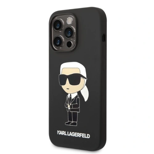 Kup Etui Karl Lagerfeld KLHMP14LSNIKBCK Apple iPhone 14 Pro hardcase černý/black Silicone NFT Ikonik Magsafe - KLD1257 - {ean13} - Sklep Home Screen