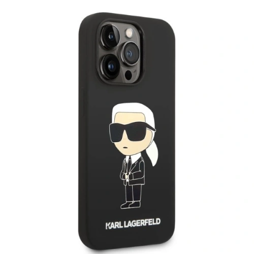 Kup Etui Karl Lagerfeld KLHMP14LSNIKBCK Apple iPhone 14 Pro hardcase černý/black Silicone NFT Ikonik Magsafe - KLD1257 - {ean13} - Sklep Home Screen