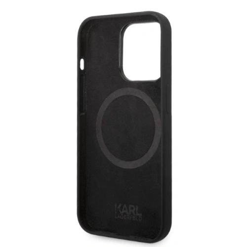Kup Etui Karl Lagerfeld KLHMP14LSNIKBCK Apple iPhone 14 Pro hardcase černý/black Silicone NFT Ikonik Magsafe - KLD1257 - {ean13} - Sklep Home Screen