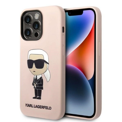 Kup Etui Karl Lagerfeld KLHMP14LSNIKBCP Apple iPhone 14 Pro hardcase rózsaszín/pink Silicone NFT Ikonik Magsafe - KLD1258 - {ean13} - Sklep Home Screen