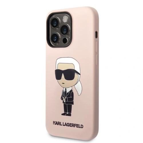Kup Etui Karl Lagerfeld KLHMP14LSNIKBCP Apple iPhone 14 Pro hardcase rózsaszín/pink Silicone NFT Ikonik Magsafe - KLD1258 - {ean13} - Sklep Home Screen