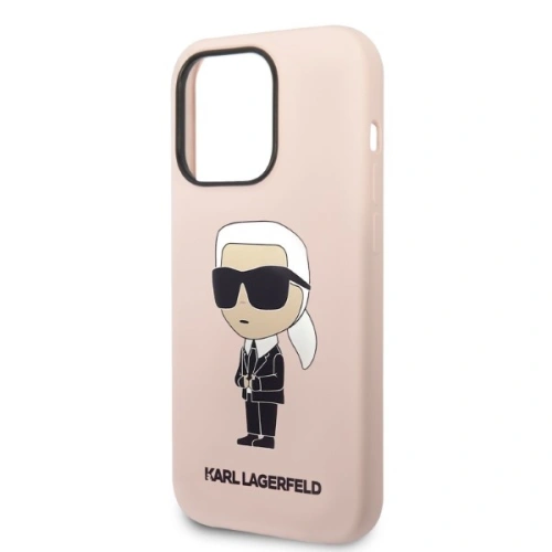 Kup Etui Karl Lagerfeld KLHMP14LSNIKBCP Apple iPhone 14 Pro hardcase rózsaszín/pink Silicone NFT Ikonik Magsafe - KLD1258 - {ean13} - Sklep Home Screen