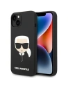 Etui Karl Lagerfeld KLHMP14MSLKHBK Apple iPhone 14 Plus / 15 Plus hardcase negru/black Silicon Karl`s Head Magsafe