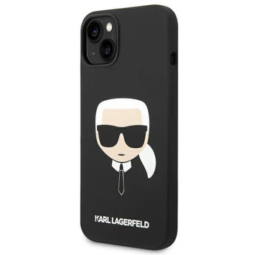 Kup Etui Karl Lagerfeld KLHMP14MSLKHBK Apple iPhone 14 Plus / 15 Plus hardcase černý/black Silicone Karl`s Head Magsafe - KLD1259 - {ean13} - Sklep Home Screen
