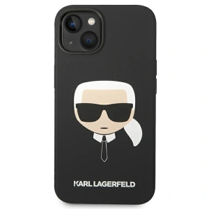 Etui Karl Lagerfeld KLHMP14MSLKHBK Apple iPhone 14 Plus / 15 Plus hardcase czarny/black Silicone Karl`s Head Magsafe