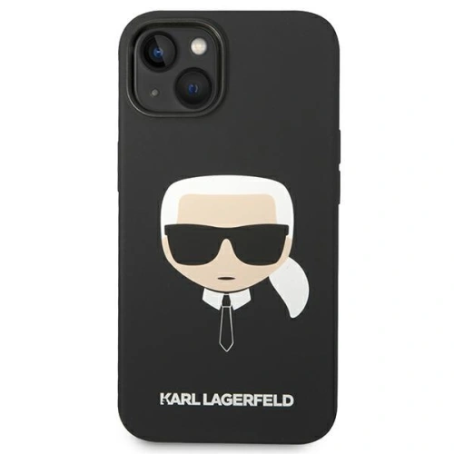 Kup Etui Karl Lagerfeld KLHMP14MSLKHBK Apple iPhone 14 Plus / 15 Plus hardcase černý/black Silicone Karl`s Head Magsafe - KLD1259 - {ean13} - Sklep Home Screen