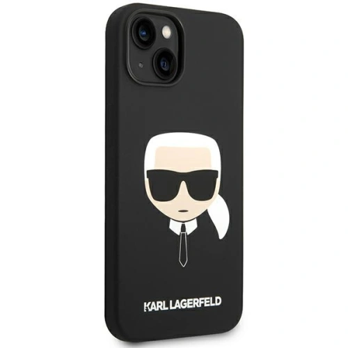 Kup Etui Karl Lagerfeld KLHMP14MSLKHBK Apple iPhone 14 Plus / 15 Plus hardcase černý/black Silicone Karl`s Head Magsafe - KLD1259 - {ean13} - Sklep Home Screen