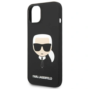 Etui Karl Lagerfeld KLHMP14MSLKHBK Apple iPhone 14 Plus / 15 Plus hardcase czarny/black Silicone Karl`s Head Magsafe