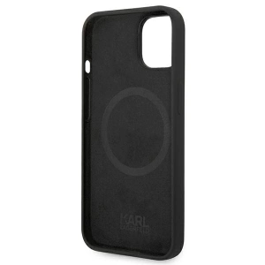 Etui Karl Lagerfeld KLHMP14MSLKHBK Apple iPhone 14 Plus / 15 Plus hardcase czarny/black Silicone Karl`s Head Magsafe