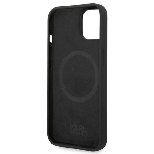 Kup Etui Karl Lagerfeld KLHMP14MSLKHBK Apple iPhone 14 Plus / 15 Plus hardcase černý/black Silicone Karl`s Head Magsafe - KLD1259 - {ean13} - Sklep Home Screen