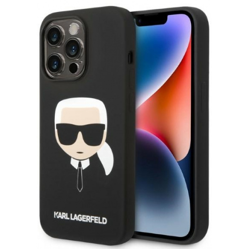 Kup Etui Karl Lagerfeld KLHMP14XSLKHBK Apple iPhone 14 Pro Max hardcase czarny/black Silicone Karl`s Head Magsafe - 3666339078027 - KLD1262 - Homescreen.pl