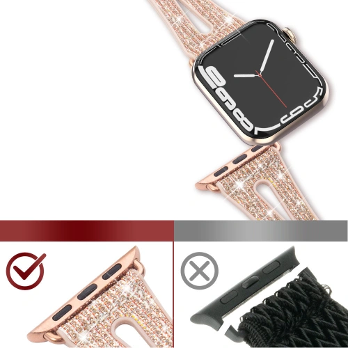 Buy Band Kingxbar New Chameleon for Apple Watch 4/5/6/7/SE/8/9 44/45mm gold - KGX487 - {ean13} - Home Screen Store Europe