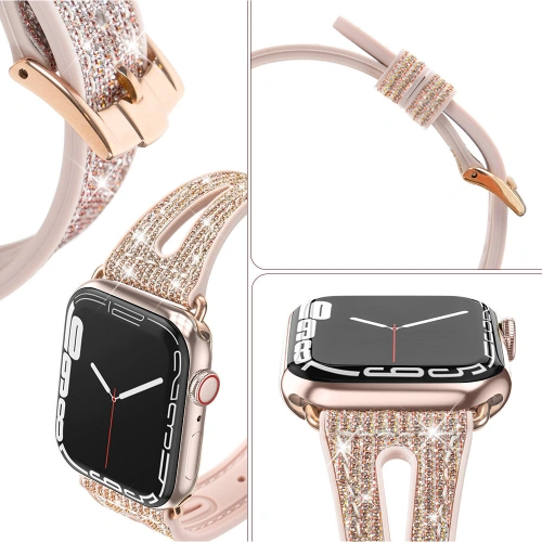 Buy Band Kingxbar New Chameleon for Apple Watch 4/5/6/7/SE/8/9 44/45mm gold - KGX487 - {ean13} - Home Screen Store Europe