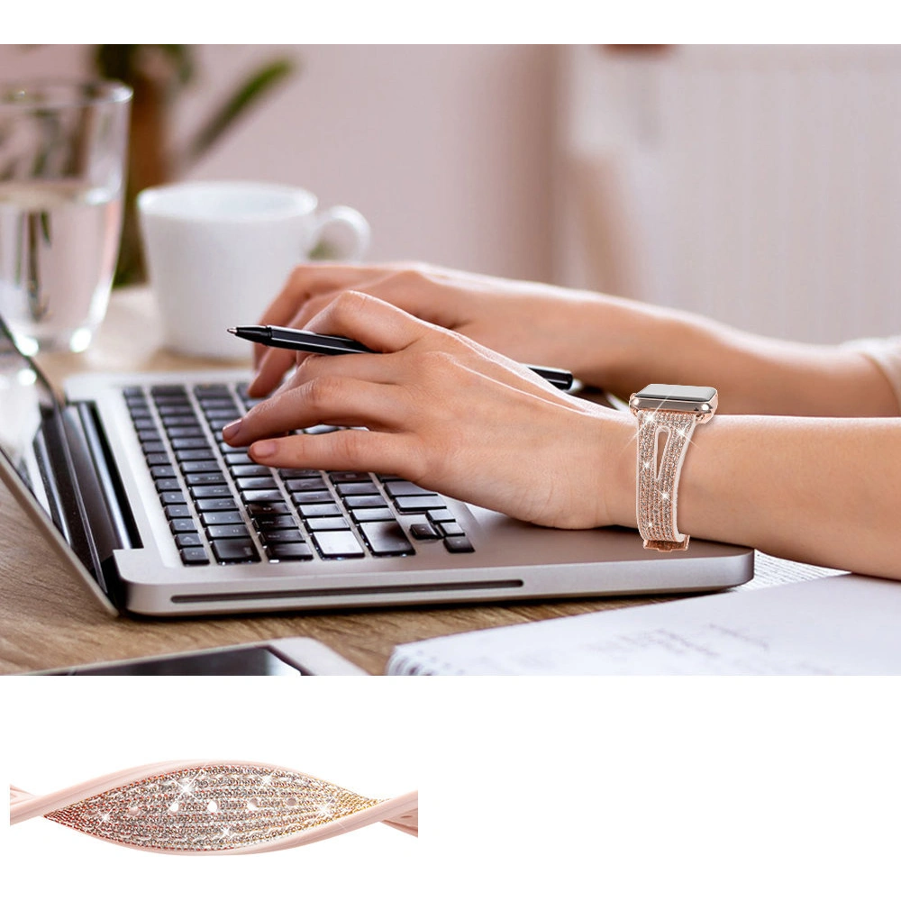 Pasek Kingxbar New Chameleon Band Apple Watch 4/5/6/7/SE/8/9 44/45mm złoty