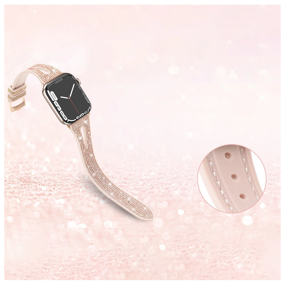 Pasek Kingxbar New Chameleon Band Apple Watch 4/5/6/7/SE/8/9 44/45mm złoty