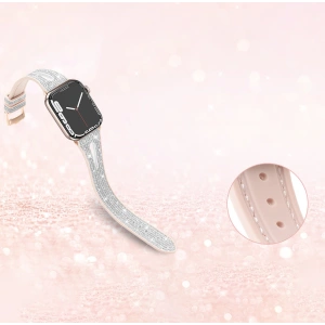 Pasek Kingxbar New Chameleon Band Apple Watch 4/5/6/7/SE/8/9/10 40/41/42mm srebrny