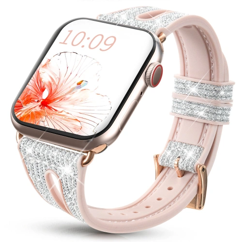 Kup Kingxbar Neue Chameleon Band Apple Watch 4/5/6/7/SE/8/9 44/45mm silber - KGX489 - {ean13} - Sklep Home Screen