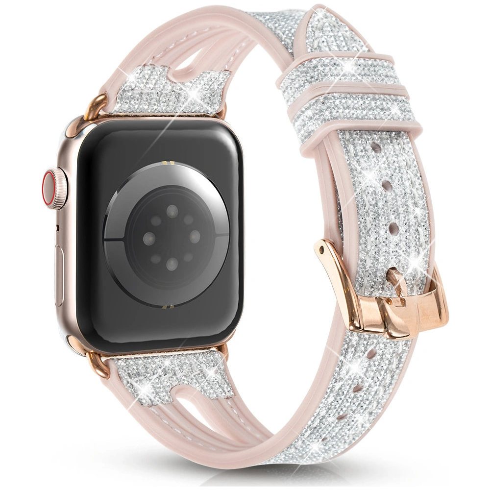 Pasek Kingxbar New Chameleon Band Apple Watch 4/5/6/7/SE/8/9 44/45mm srebrny