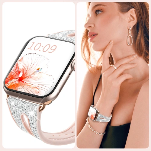 Kup Kingxbar Neue Chameleon Band Apple Watch 4/5/6/7/SE/8/9 44/45mm silber - KGX489 - {ean13} - Sklep Home Screen