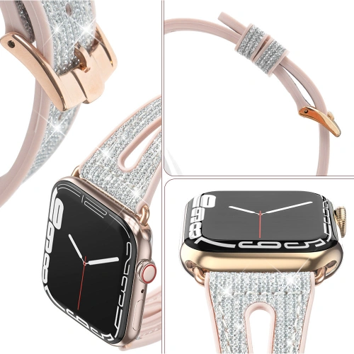 Kup Kingxbar Neue Chameleon Band Apple Watch 4/5/6/7/SE/8/9 44/45mm silber - KGX489 - {ean13} - Sklep Home Screen