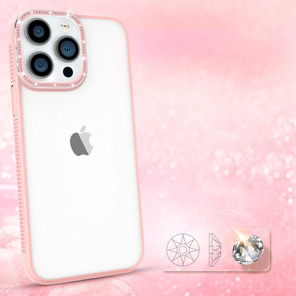Etui Kingxbar Sparkle Apple iPhone 13 Pro Max różowy