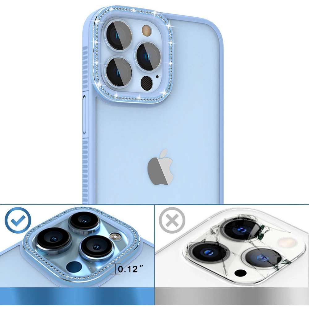 Etui Kingxbar Sparkle Apple iPhone 13 Pro Max niebieski