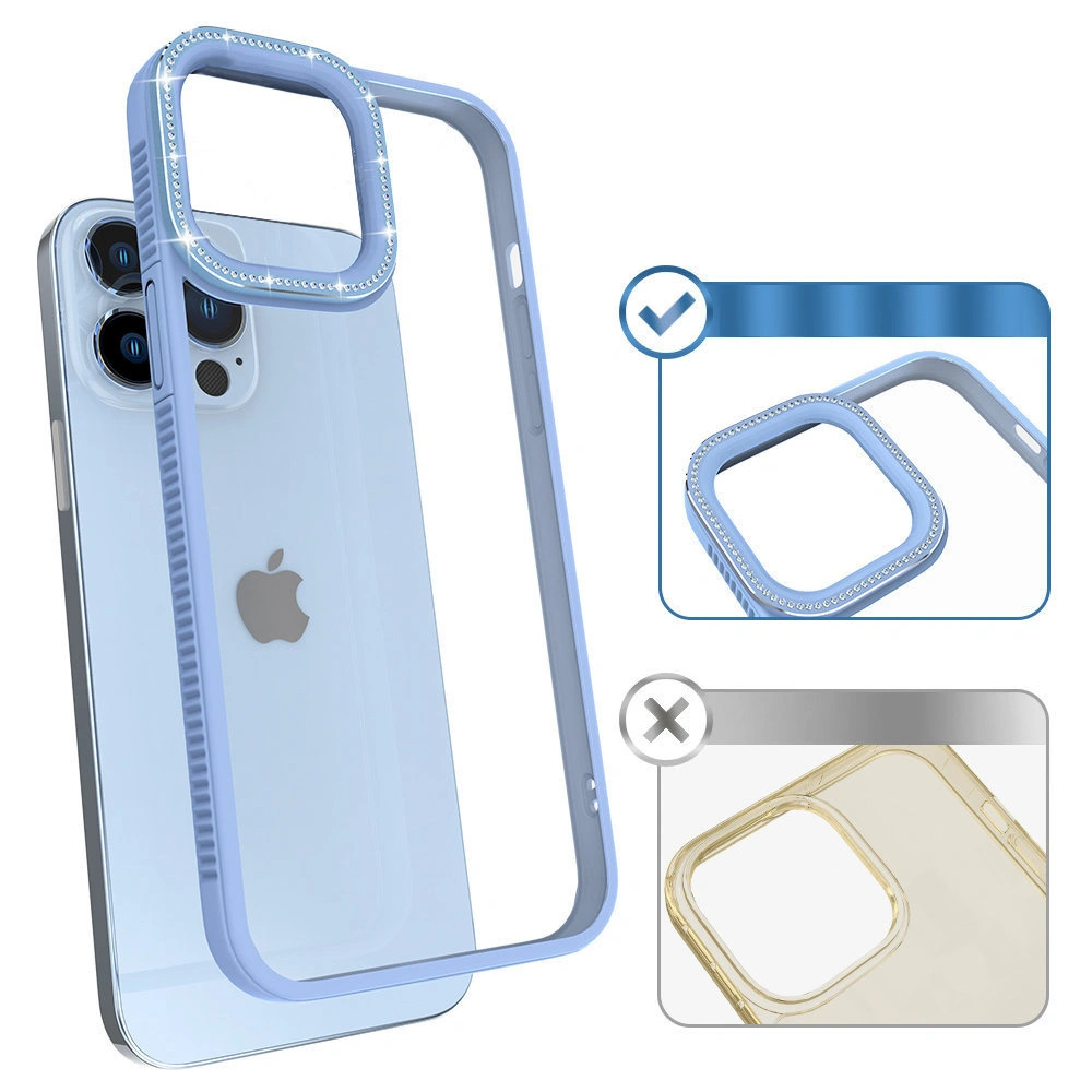 Etui Kingxbar Sparkle Apple iPhone 13 Pro Max niebieski