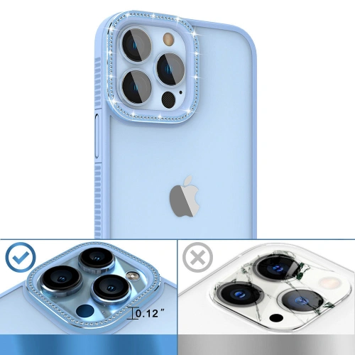 Kup Etui Kingxbar Sparkle Apple iPhone 13 Pro Max niebieski - KGX509 - {ean13} - Sklep Home Screen