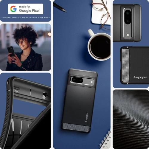 Buy Spigen Rugged Armor Google Pixel 7 Matte Black - SPN2572 - {ean13} - Home Screen Store Europe