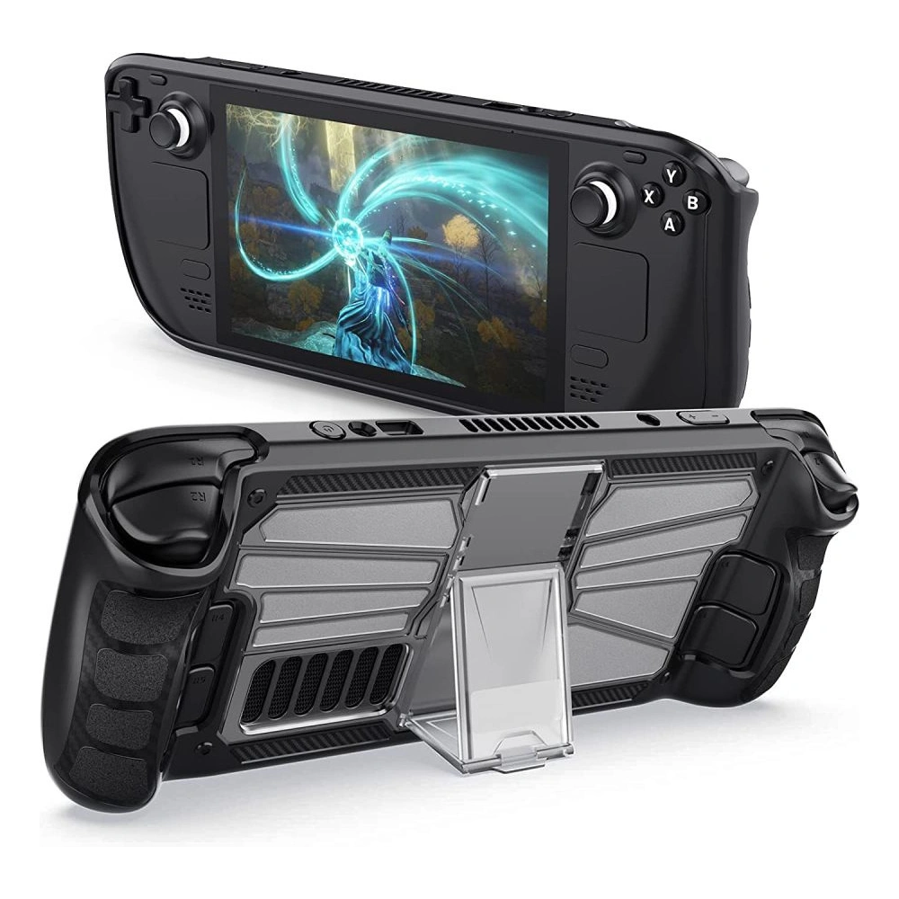 Etui Tech-Protect Defense Valve Steam Deck LCD / OLED Black/Clear