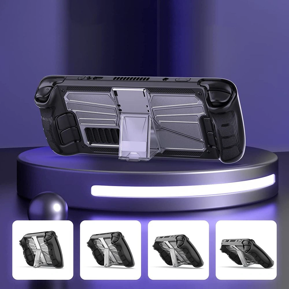 Etui Tech-Protect Defense Valve Steam Deck LCD / OLED Black/Clear