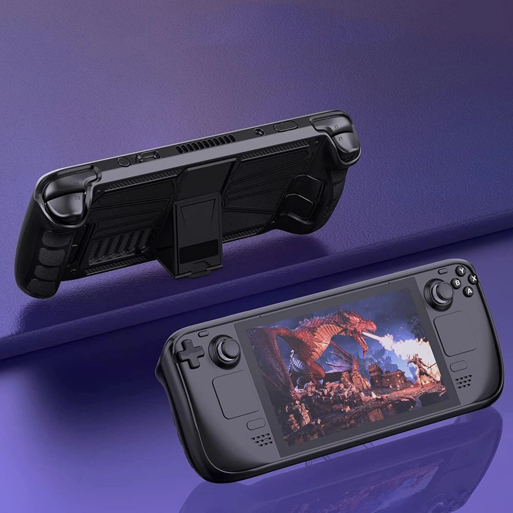 Etui Tech-Protect Defense Valve Steam Deck LCD / OLED Black/Clear