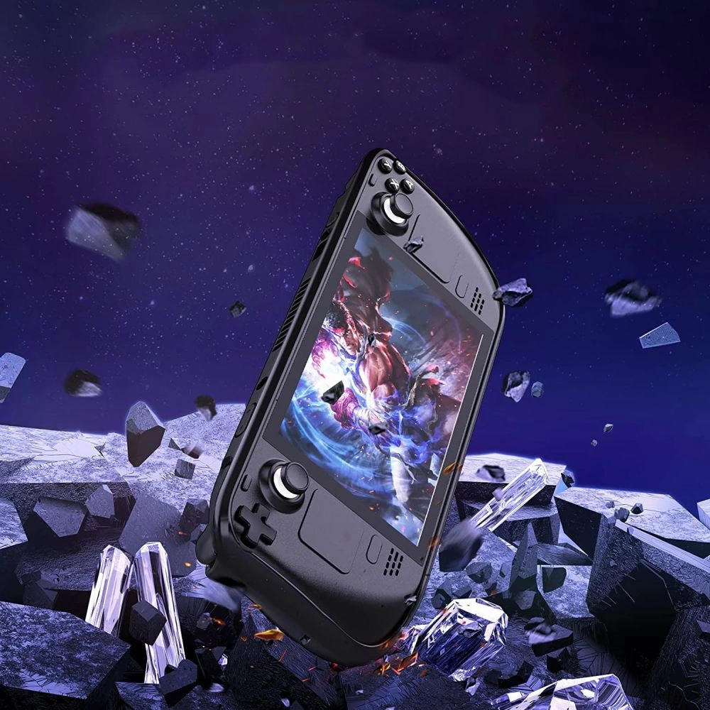 Etui Tech-Protect Defense Valve Steam Deck LCD / OLED Black/Clear