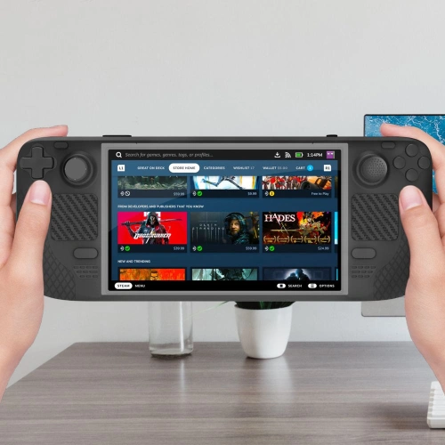 Kup Case Tech-Protect Icon Valve Steam Deck LCD / OLED Schwarz - THP1548 - {ean13} - Sklep Home Screen