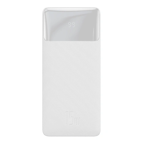 Kup Powerbank Baseus Bipow Display 10000mAh 15W alb (Overseas Edition) + cablu USB-A/microUSB 0.25m alb - BSU3676 - {ean13} - Sklep Home Screen