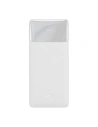Powerbank Baseus Bipow Display 10000mAh 15W weiß (Overseas Edition) + USB-A/microUSB 0.25m weiß