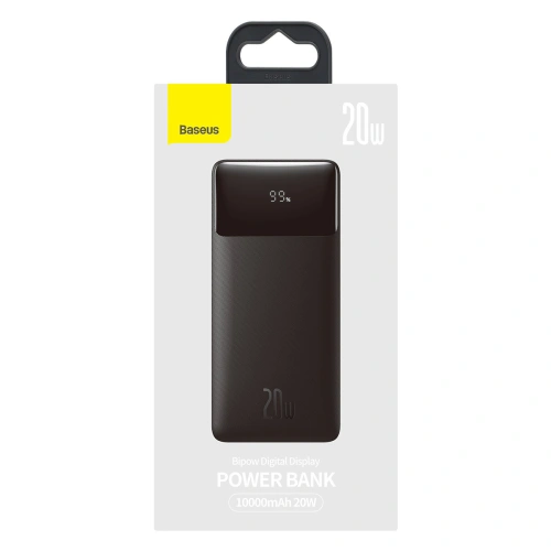 Kup Powerbank Baseus Bipow 10000mAh 20W schwarz (Übersee-Ausgabe) + USB-A/microUSB-Kabel 0.25m schwarz - BSU3677 - {ean13} - Sklep Home Screen