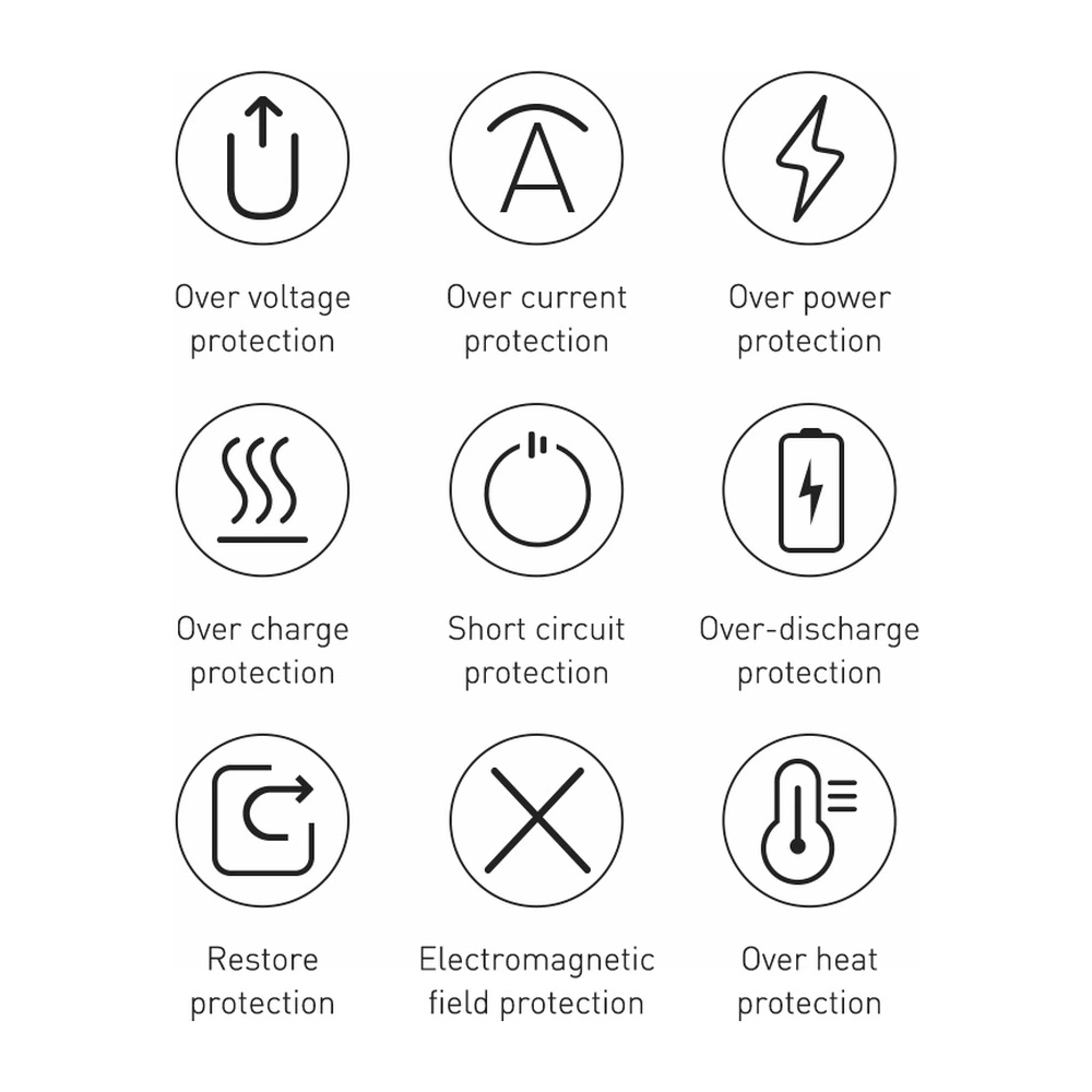 Powerbank Baseus Bipow 10000mAh 20W black (Overseas Edition) + USB-A/microUSB cable 0.25m black