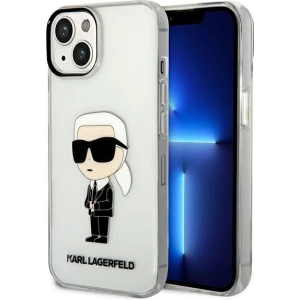 Etui Karl Lagerfeld KLHCP14MHNIKTCT Apple iPhone 14 Plus / 15 Plus transparent hardcase Ikonik Karl Lagerfeld