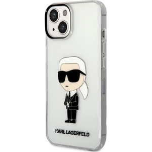 Etui Karl Lagerfeld KLHCP14MHNIKTCT Apple iPhone 14 Plus / 15 Plus transparent hardcase Ikonik Karl Lagerfeld